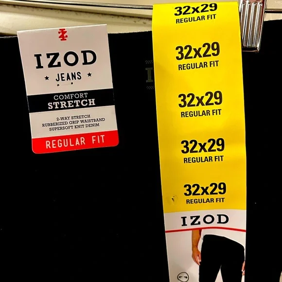 New with tags. Men’s Izod black jeans 32/29. - Picture 3 of 3